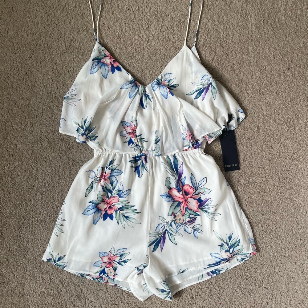 Floral Summer Romper Unused from Forever21